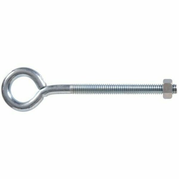 Hillman Hardware Essentials Eye Bolt with Nut, 5/16-18 Thread, Steel, Zinc-Plated 320728